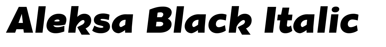 Aleksa Black Italic
